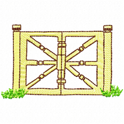 Garden Barriers Embroidery Design 4 Garden Barriers Embroidery Design 4